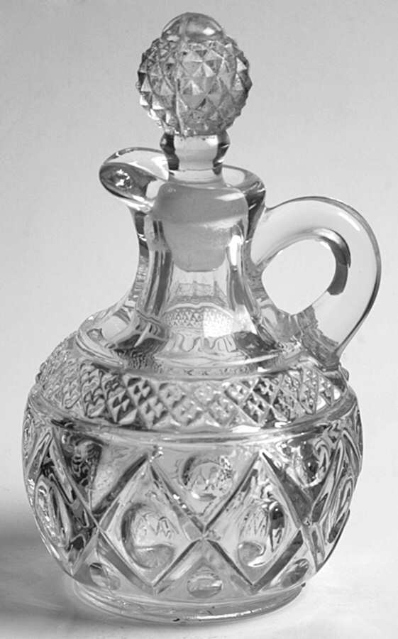 Cape Cod Clear (1602 + 160) Handled Cruet & Stopper by Imperial Glass-Ohio-1