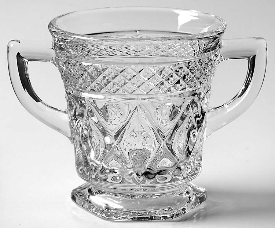 Cape Cod Clear (1602 + 160) Open Sugar by Imperial Glass-Ohio-1