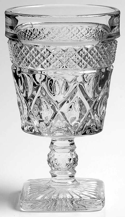Cape Cod Clear (1602 + 160) Low Water Goblet by Imperial Glass-Ohio-1