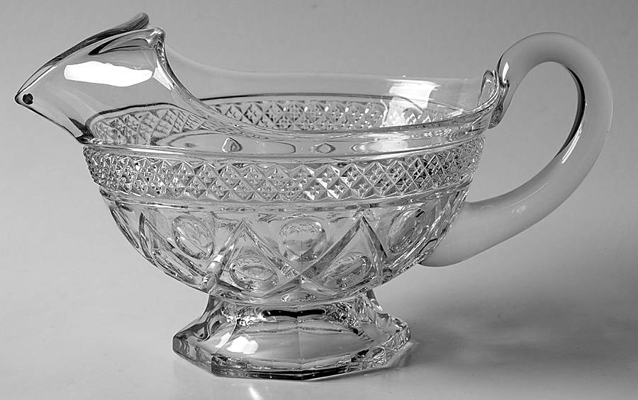 Cape Cod Clear (1602 + 160) Gravy Boat No Underplate by Imperial Glass-Ohio-1