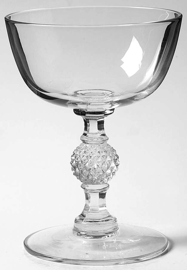Cape Cod Clear (Stem 3600) Champagne/Tall Sherbet by Imperial Glass-Ohio-1