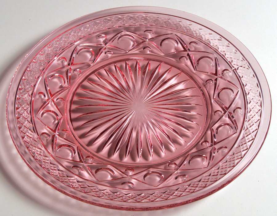 Cape Cod Pink 8" Salad Plate by Imperial Glass-Ohio-1