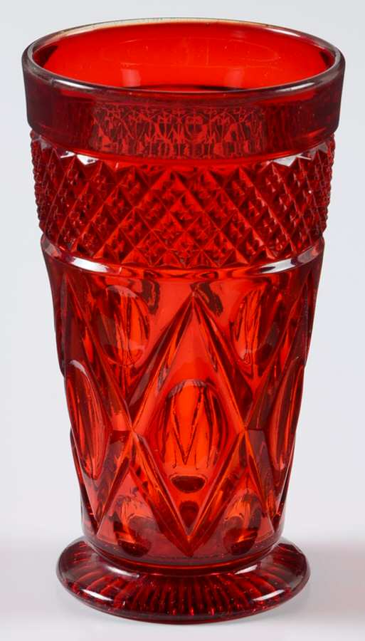Cape Cod Red (1602 + 160) Flat Juice Glass by Imperial Glass-Ohio-1