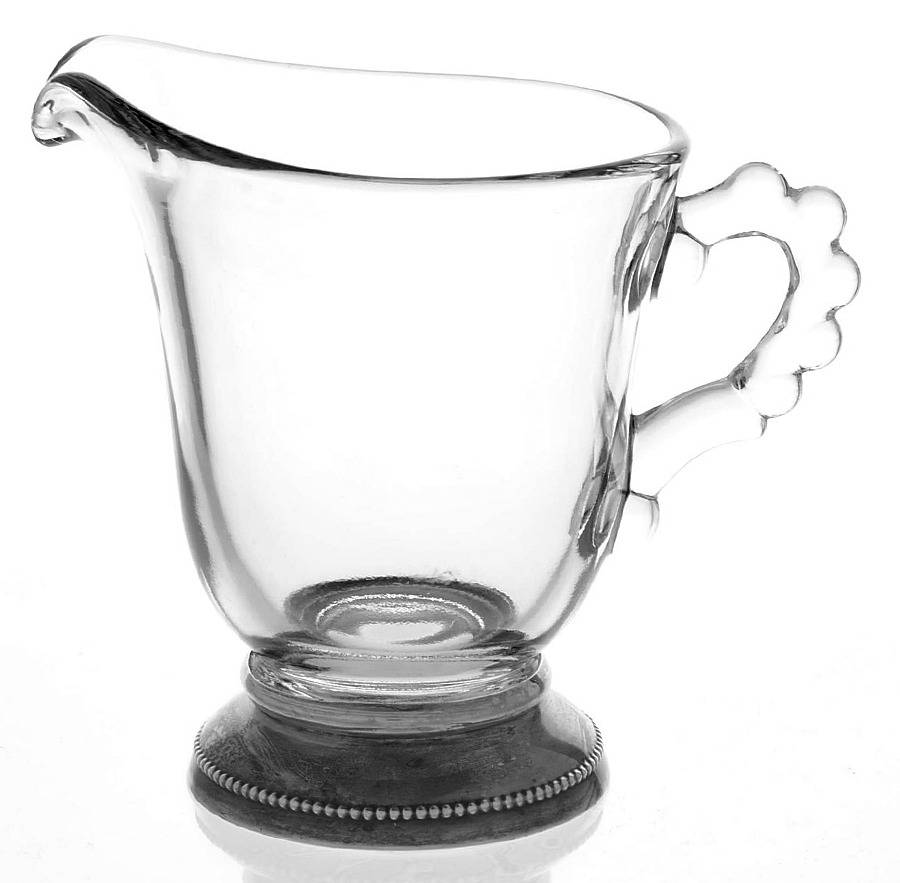 Candlewick Clear (Stem 3400) Sterling Base Creamer by Imperial Glass-Ohio-1