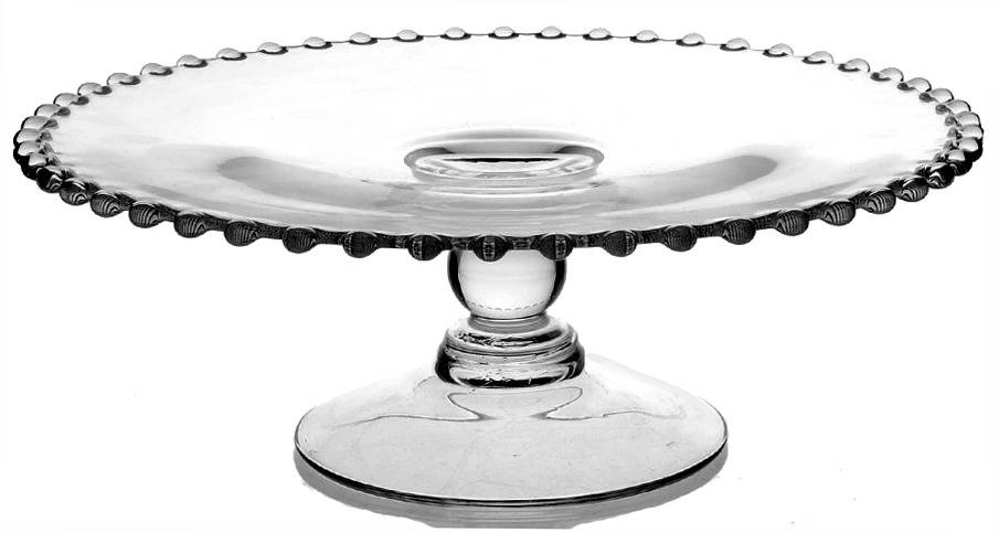Candlewick Clear (Stem 3400) Low Cake Stand by Imperial Glass-Ohio-1
