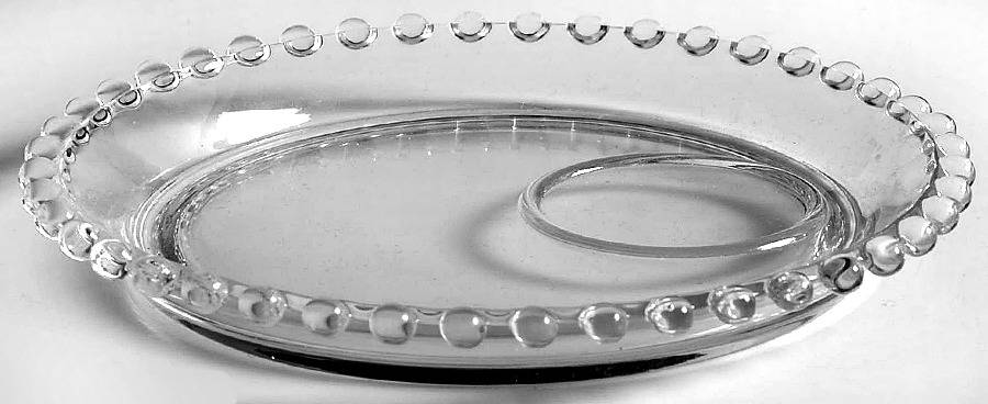 Candlewick Clear (Stem 3400) Canape Plate by Imperial Glass-Ohio-1