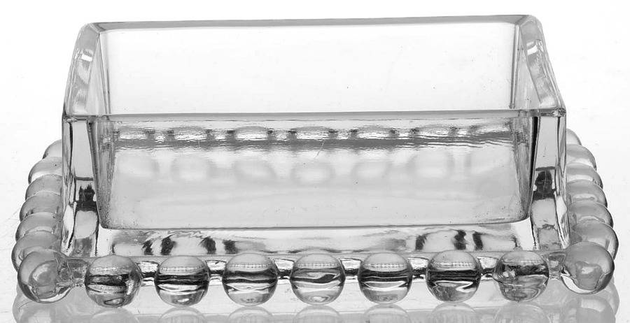 Candlewick Clear (Stem 3400) Cigarette Box No Lid by Imperial Glass-Ohio-1
