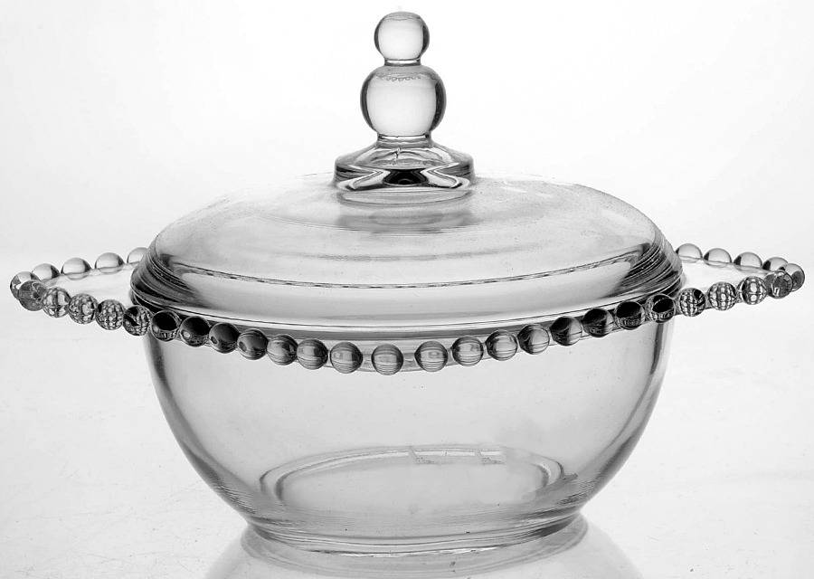 Candlewick Clear (Stem 3400) 6" Candy Box with Lid by Imperial Glass-Ohio-1