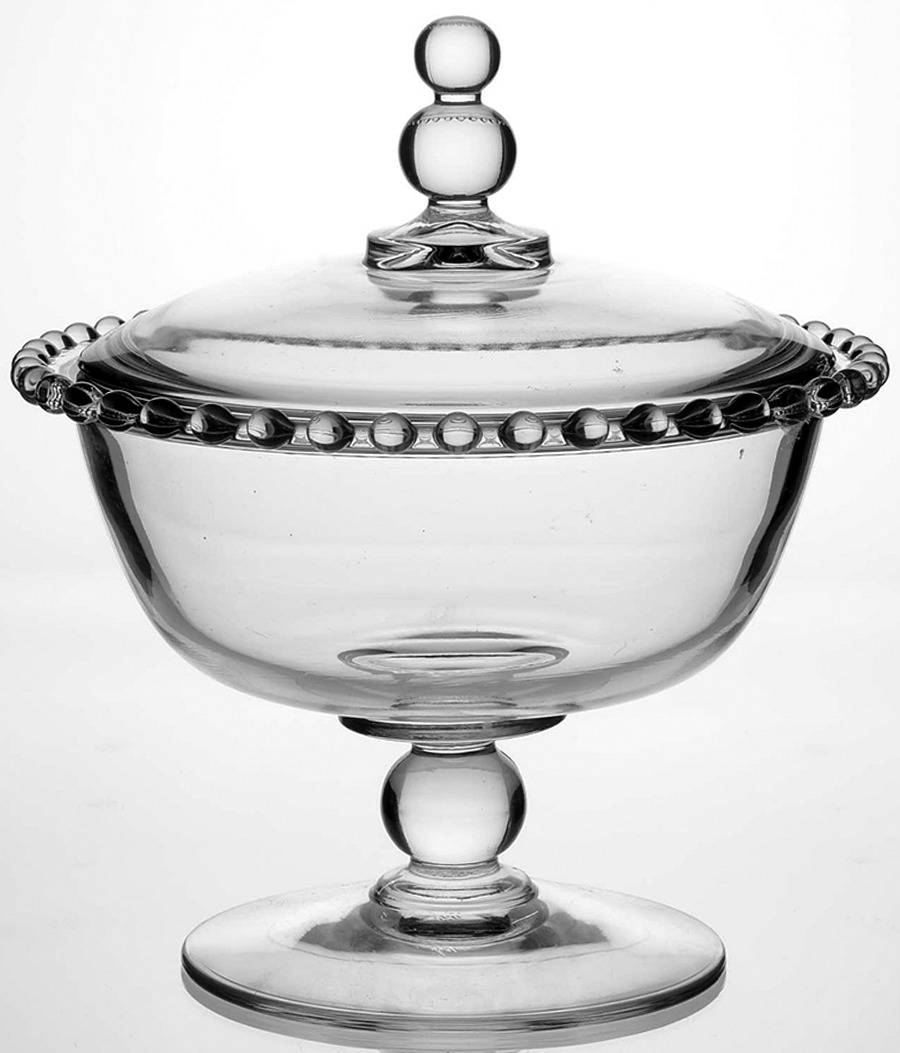 Candlewick Clear (Stem 3400) Candy Dish & Lid by Imperial Glass-Ohio-1