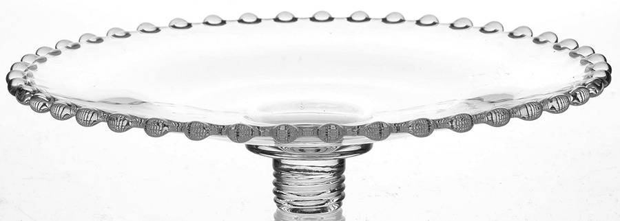 Candlewick Clear (Stem 3400) 6" Screw Peg Plate by Imperial Glass-Ohio-1