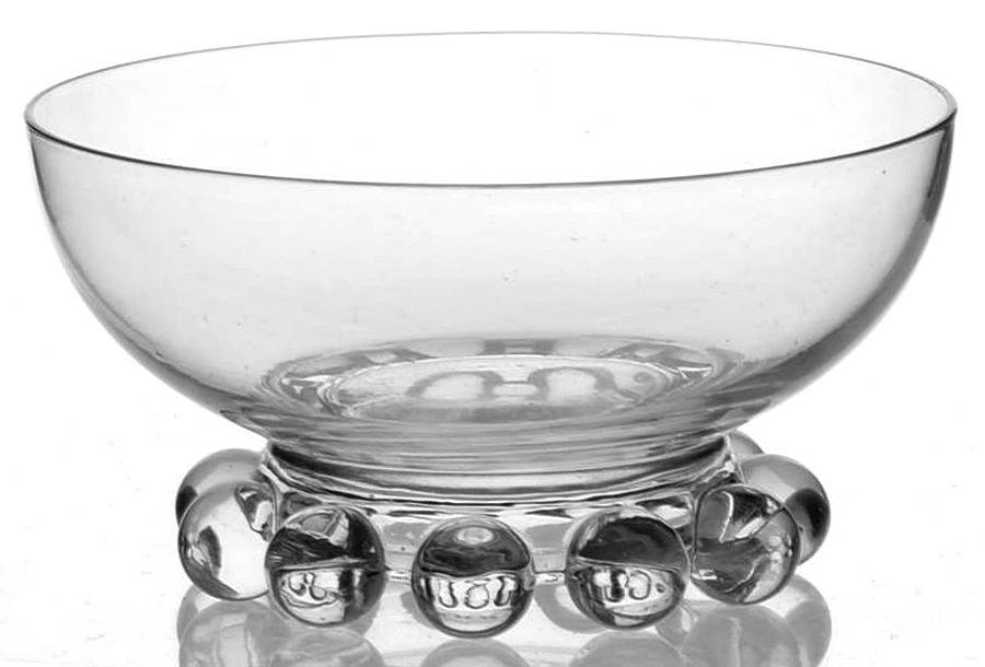 Candlewick Clear (Stem 3400) Puff Jar No Lid by Imperial Glass-Ohio-1