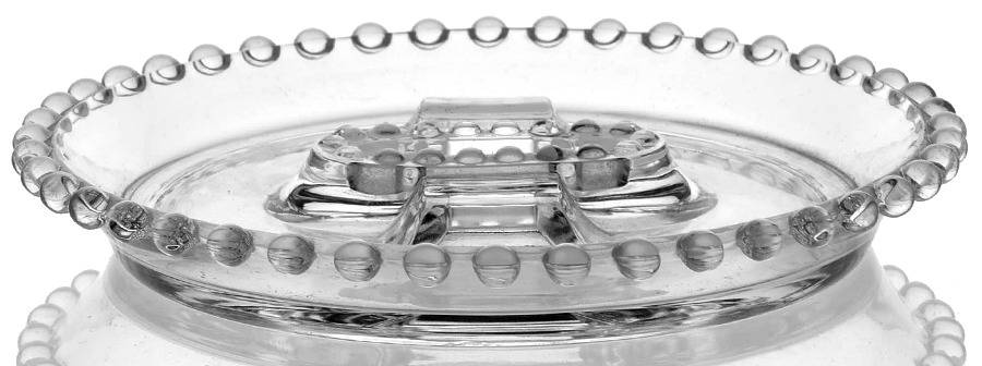 Candlewick Clear (Stem 3400) Ashtray with Match Book Center by Imperial Glass-Ohio-1