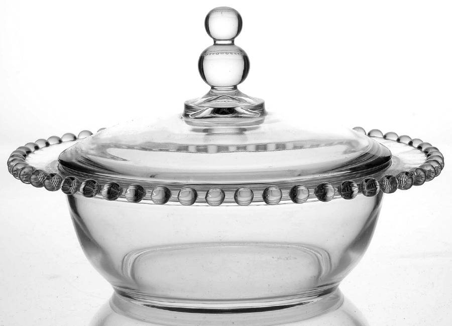 Candlewick Clear (Stem 3400) Candy Dish & Lid by Imperial Glass-Ohio-1