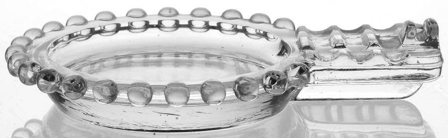 Candlewick Clear (Stem 3400) 3 Slot Ashtray with Match Book Holder by Imperial Glass-Ohio-1