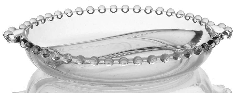 Candlewick Clear (Stem 3400) 7" Round 2 Part Relish by Imperial Glass-Ohio-1