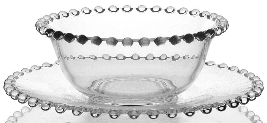 Candlewick Clear (Stem 3400) Mayo Bowl & Underplate/Cream Saucer by Imperial Glass-Ohio-1