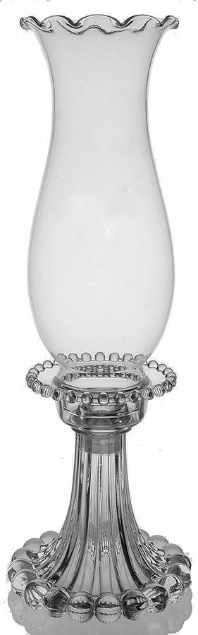 Candlewick Clear (Stem 3400) Tall Hurricane Lamp by Imperial Glass-Ohio-1