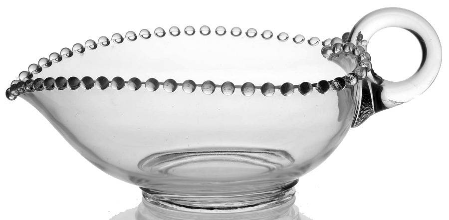Candlewick Clear (Stem 3400) Large Handled Heart Bowl by Imperial Glass-Ohio-1