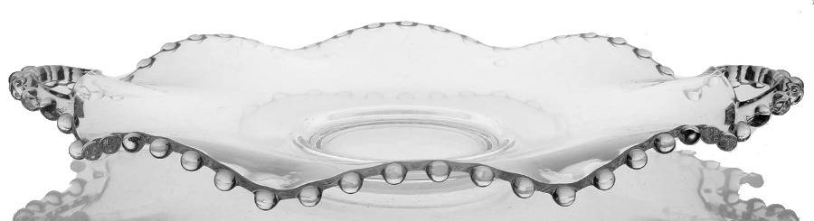Candlewick Clear (Stem 3400) 13" Crimped Plate with Handle by Imperial Glass-Ohio-1