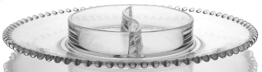 Candlewick Clear (Stem 3400) (1 Piece) Chip & Dip by Imperial Glass-Ohio-1