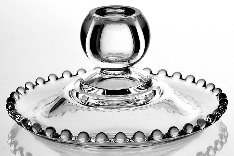 Candlewick Clear (Stem 3400) Candleholder/Flat by Imperial Glass-Ohio-1