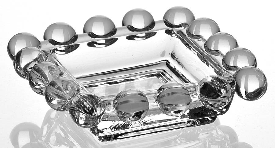 Candlewick Clear (Stem 3400) 3" Square Ashtray by Imperial Glass-Ohio-1