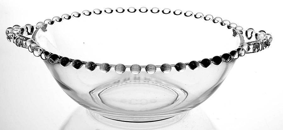 Candlewick Clear (Stem 3400) 8" Handled Bowl by Imperial Glass-Ohio-1