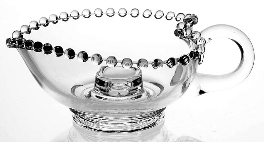 Candlewick Clear (Stem 3400) Handled Flower Candlestick by Imperial Glass-Ohio-1