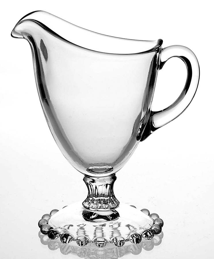 Candlewick Clear (Stem 3400) Creamer with Beaded Base by Imperial Glass-Ohio-1