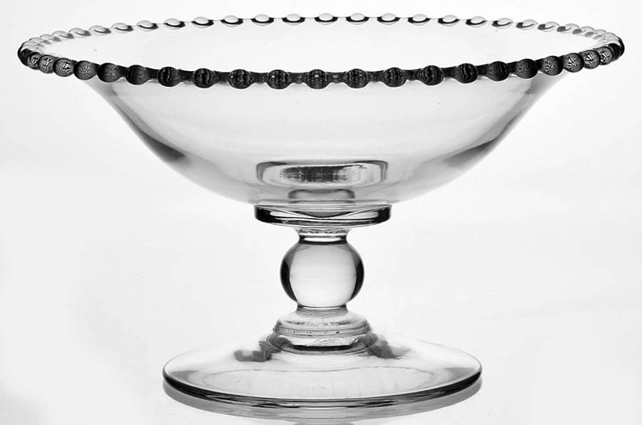 Candlewick Clear (Stem 3400) Round Compote (Height X Width) by Imperial Glass-Ohio-1