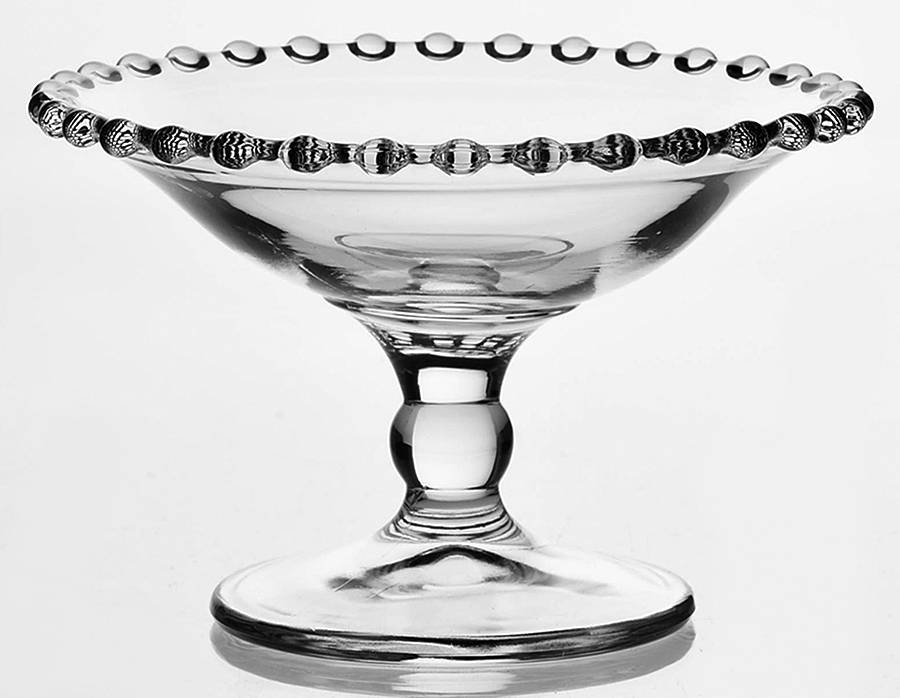 Candlewick Clear (Stem 3400) Round Compote (Height X Width) by Imperial Glass-Ohio-1