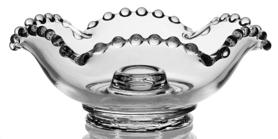 Candlewick Clear (Stem 3400) Flower Candleholder Bowl Shape by Imperial Glass-Ohio-1