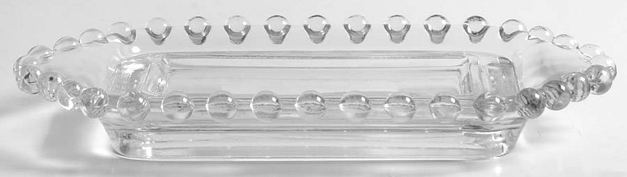 Candlewick Clear (Stem 3400) California Butter Lid-No Beads on Top of the Lid by Imperial Glass-Ohio-1