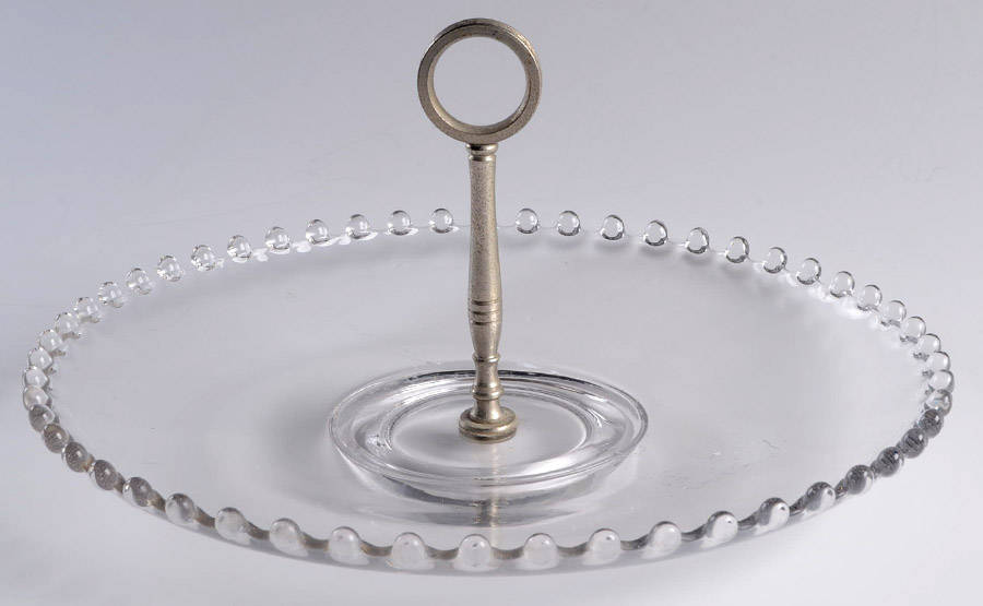 Candlewick Clear (Stem 3400) Center Handle Tray by Imperial Glass-Ohio-1
