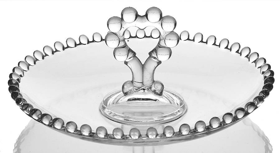 Candlewick Clear (Stem 3400) 7" Cupped Base Handled Bon Bon by Imperial Glass-Ohio-1