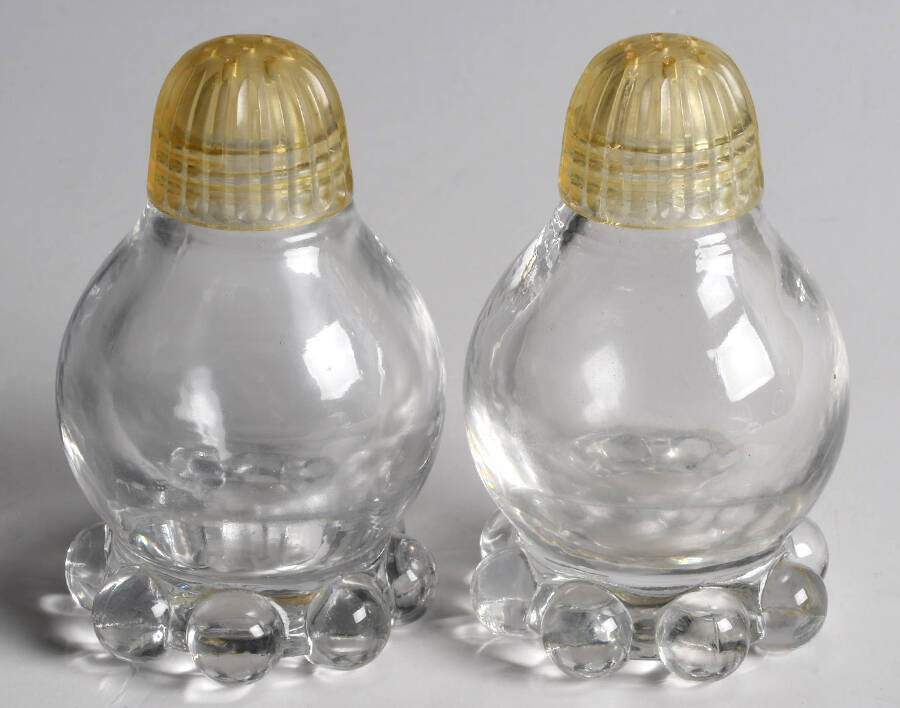 Candlewick Clear (Stem 3400) #109 Shaker Set W/Plastic Lid by Imperial Glass-Ohio-1