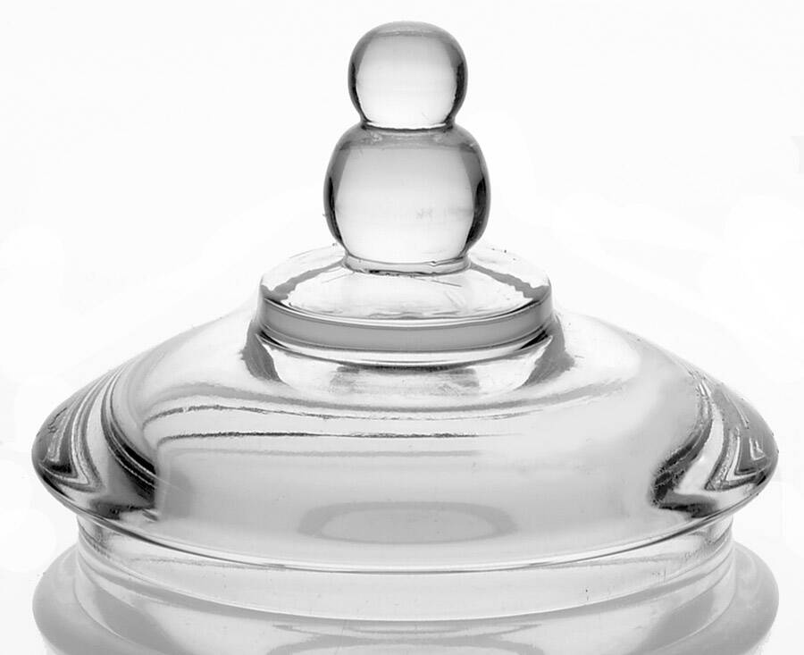Candlewick Clear (Stem 3400) Lid for Candy Box/Jar Tower by Imperial Glass-Ohio-1
