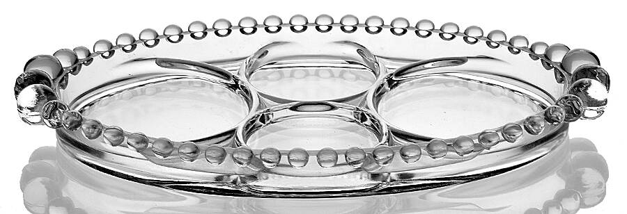 Candlewick Clear (Stem 3400) Condiment Tray by Imperial Glass-Ohio-1