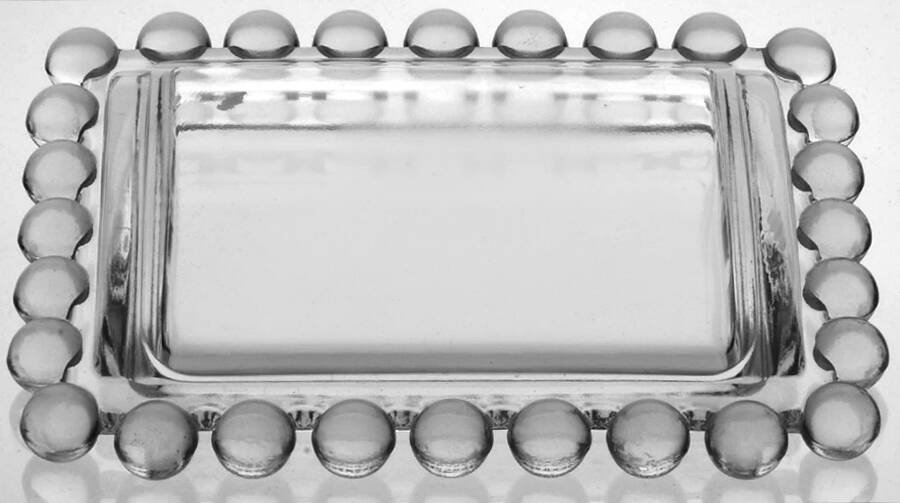 Candlewick Clear (Stem 3400) Lid for Cigarette Box by Imperial Glass-Ohio-1