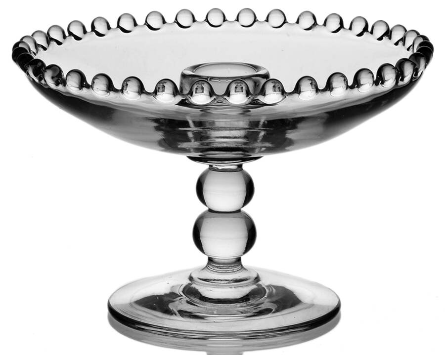 Candlewick Clear (Stem 3400) 4" Flower Candleholder by Imperial Glass-Ohio-1