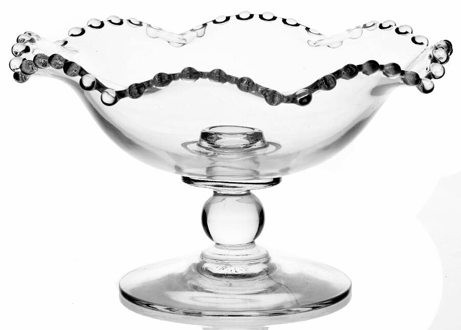 Candlewick Clear (Stem 3400) Crimped Comport by Imperial Glass-Ohio-1