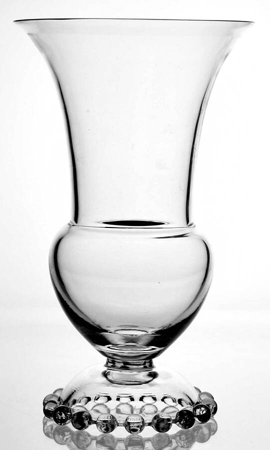 Candlewick Clear (Stem 3400) 10" Footed Dome Vase by Imperial Glass-Ohio-1