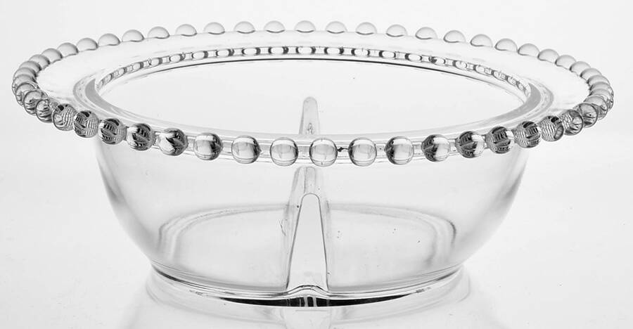 Candlewick Clear (Stem 3400) Divided Candy Dish No Lid by Imperial Glass-Ohio-1