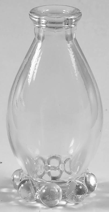 Candlewick Clear (Stem 3400) Metal Tube for Plain Bitters Bottle by Imperial Glass-Ohio-1