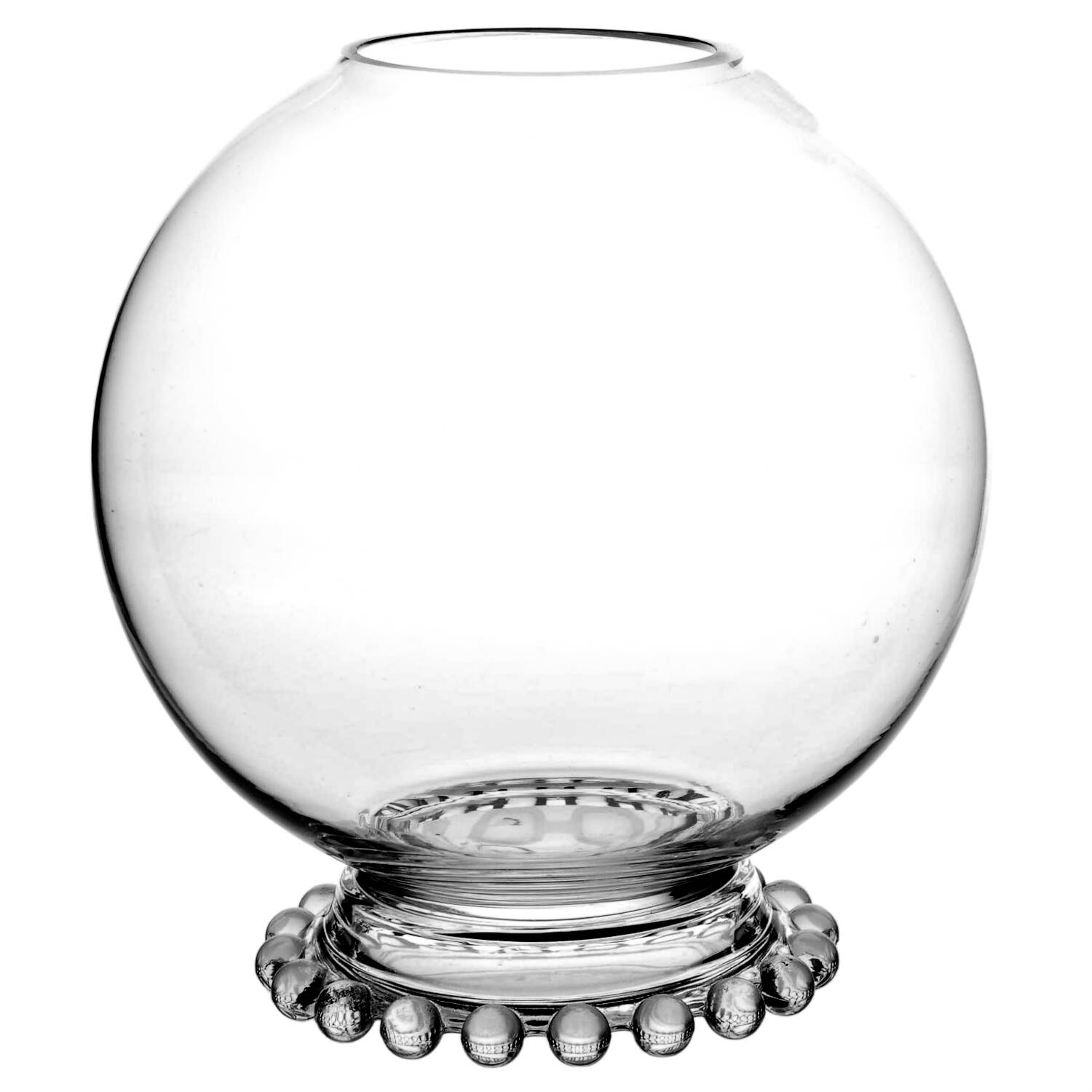 Candlewick Clear (Stem 3400) Footed Rose Bowl by Imperial Glass-Ohio-1