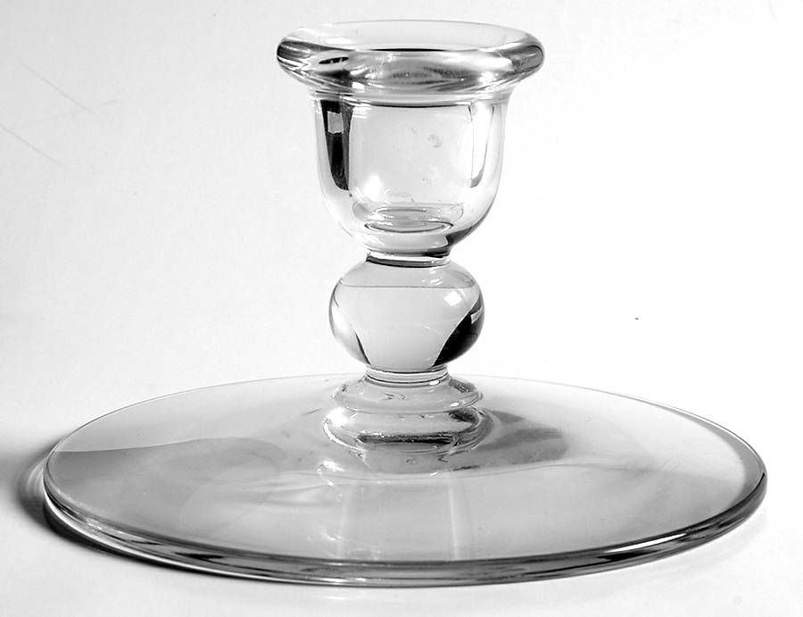 Candlewick Clear (Stem 3400) 3" Single Light Candlestick by Imperial Glass-Ohio-1