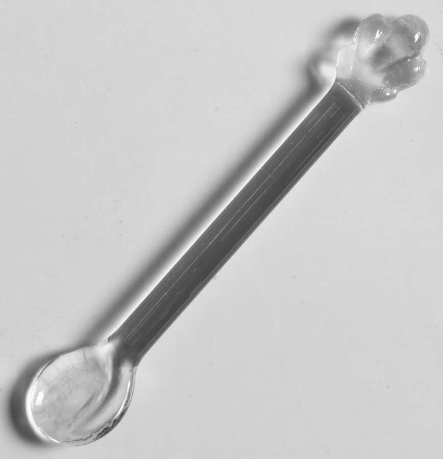 Candlewick Clear (Stem 3400) Salt Spoon by Imperial Glass-Ohio-1