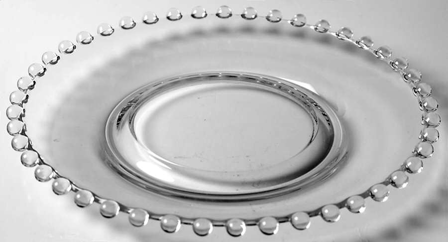 Candlewick Clear (Stem 3400) Underplate for Divided Mayonnaise by Imperial Glass-Ohio-1