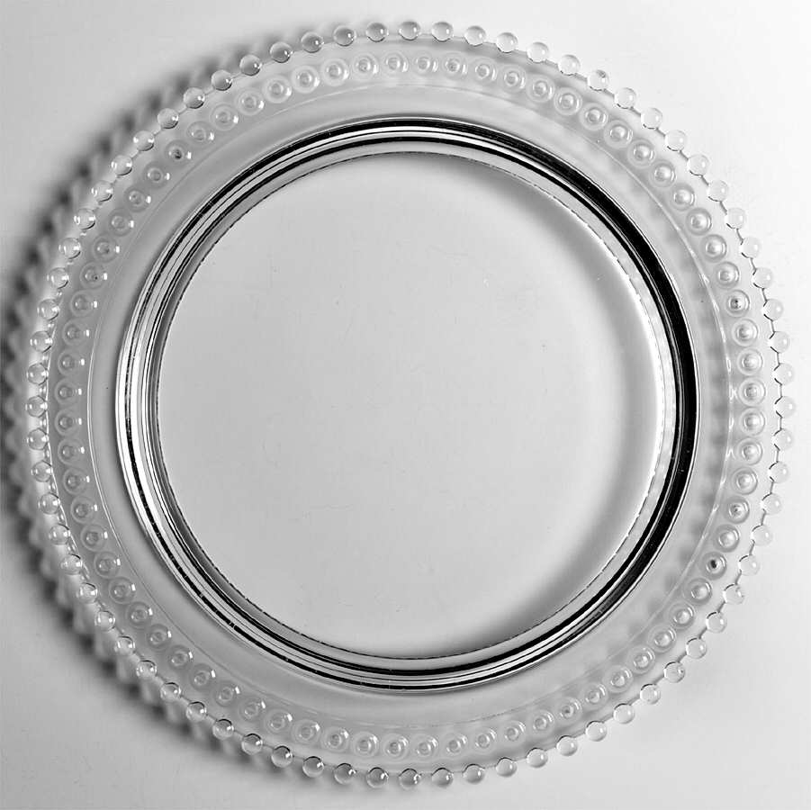 Candlewick Clear (Stem 3400) Birthday Cake Plate by Imperial Glass-Ohio-1