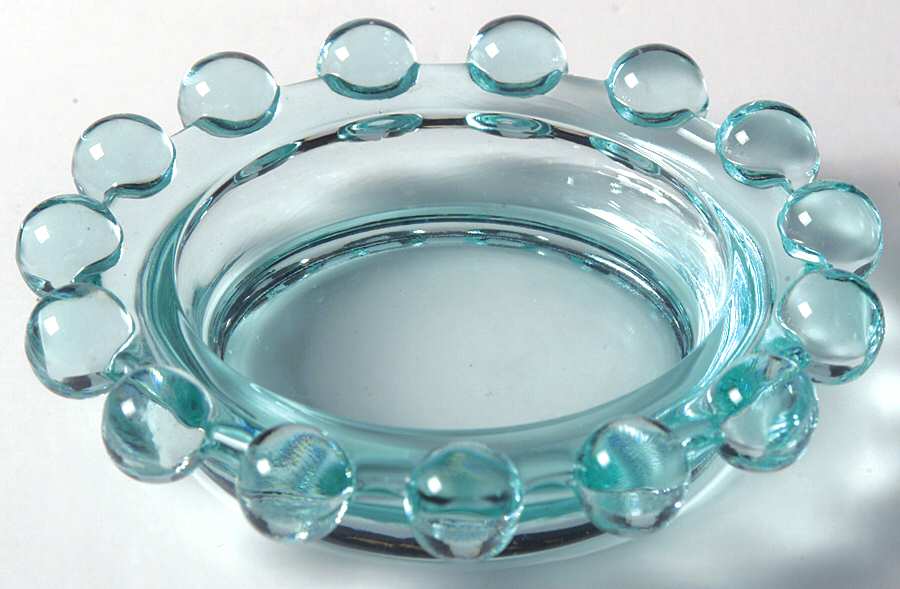 Candlewick Clear (Stem 3400) Aquamarine Ashtray by Imperial Glass-Ohio-1
